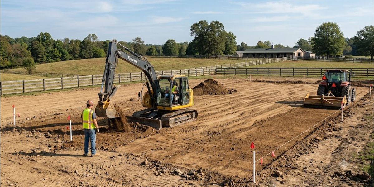 How to Prepare the Ground for a Horse Arena — Earthwest Civil